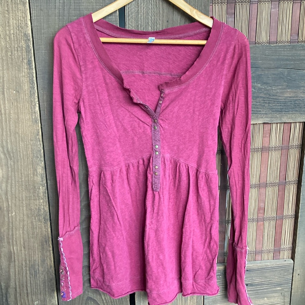 Free People Long Sleeve Top